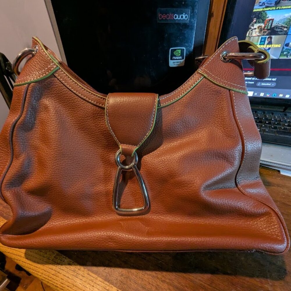 Anne Klein Brown Leather Handbag
